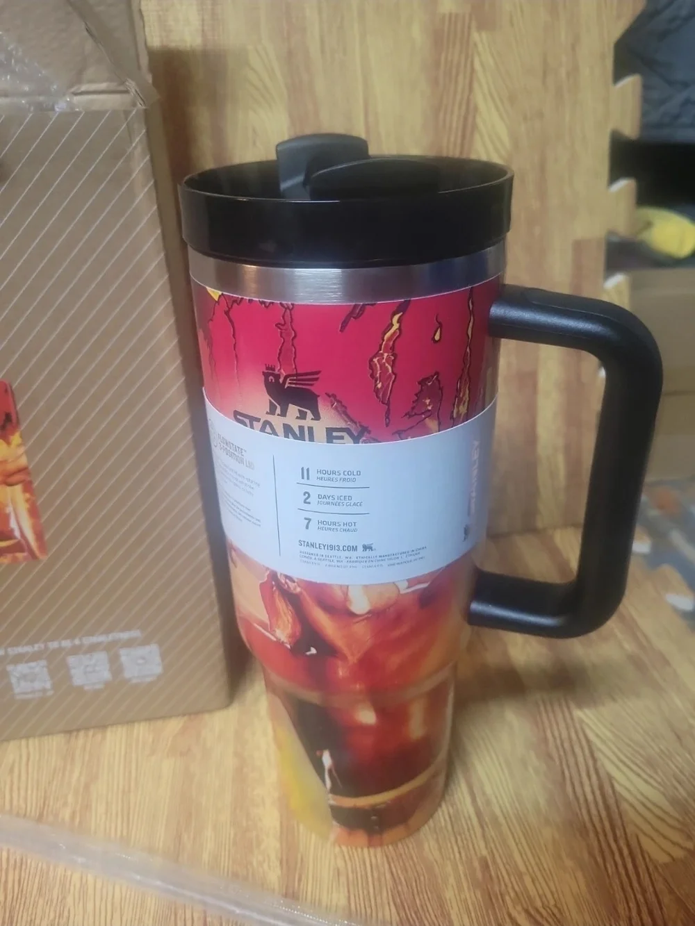 Stanley Hulk Hogan Red and Yellow Insulated Mug with Handle